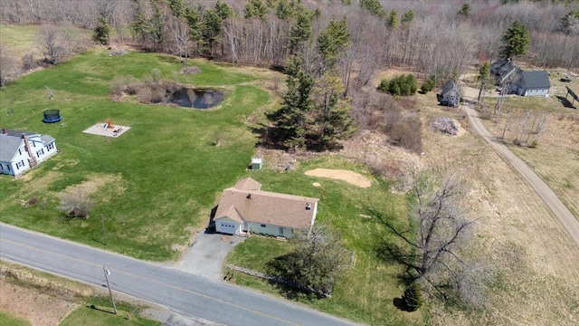 433 N Union Rd, Union, ME 04862 - drone / aerial view with a water view