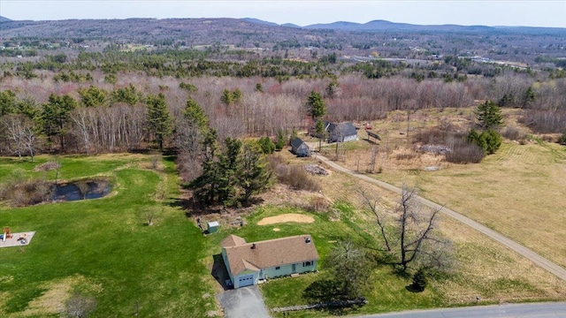 433 N Union Rd, Union, ME 04862 - bird's eye view featuring a mountain view