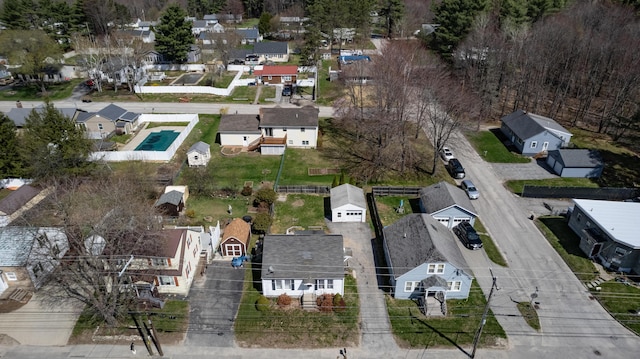 867 Minot Ave, Auburn, ME 04210 - aerial view of property and surrounding area with nearby suburban area and a pool area