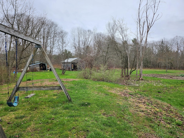 53 Village Rd, Stetson, ME 04488 - view of green lawn