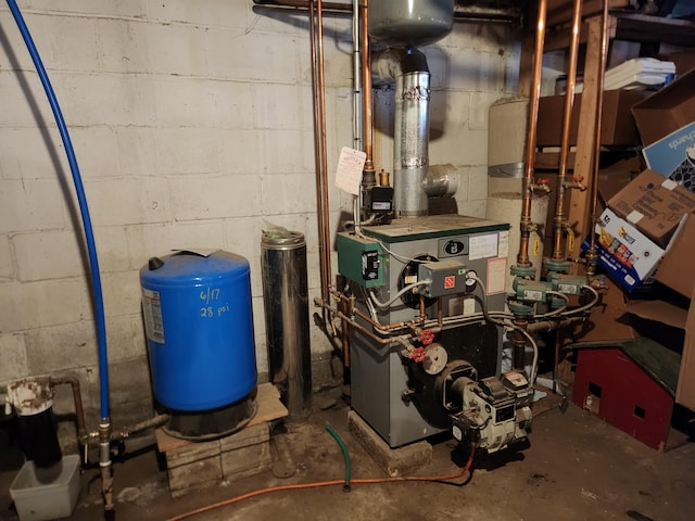 53 Village Rd, Stetson, ME 04488 - utilities featuring a heating unit