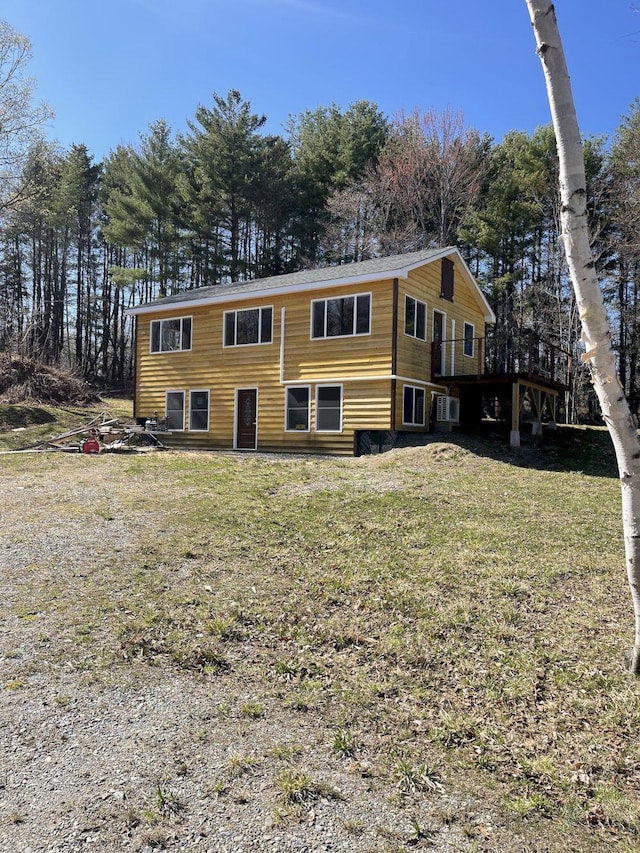 144 Redneck Rd, Starks, ME 04911 - view of front of house featuring a front yard