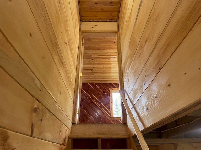 144 Redneck Rd, Starks, ME 04911 - detailed view of wood walls