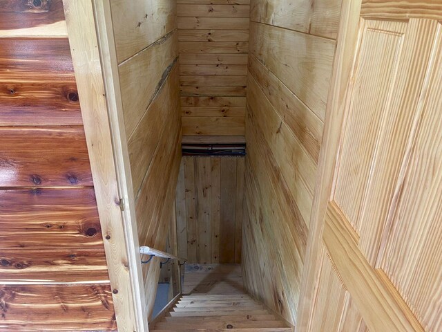 144 Redneck Rd, Starks, ME 04911 - detailed view of wood walls and wood finished floors
