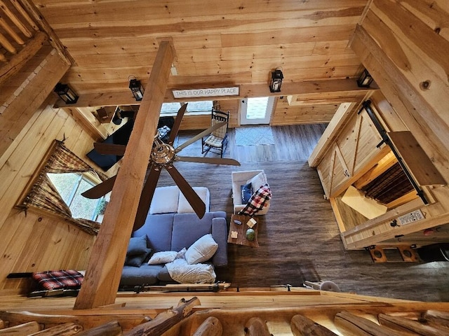 view of attic