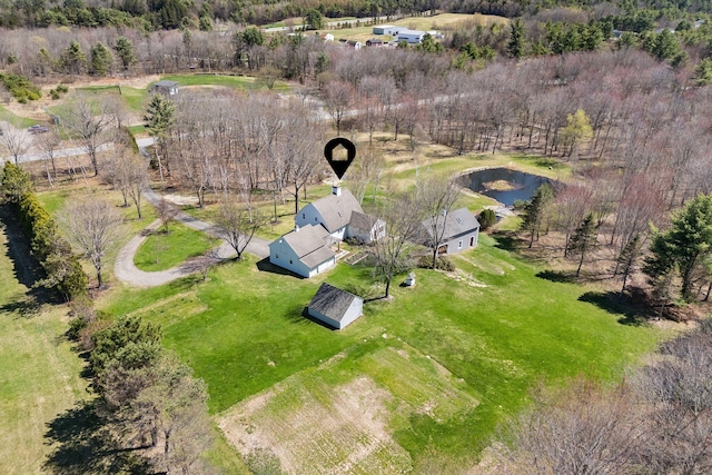 33 Smith Rd, Hallowell, ME 04347 - birds eye view of property with a water view