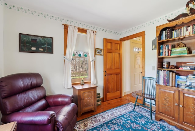 33 Smith Rd, Hallowell, ME 04347 - sitting room featuring wood finished floors
