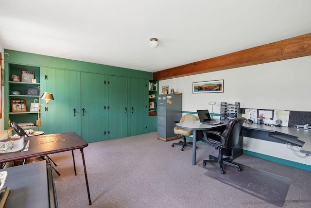 33 Smith Rd, Hallowell, ME 04347 - view of carpeted home office