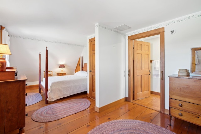 33 Smith Rd, Hallowell, ME 04347 - bedroom featuring baseboards, visible vents, and hardwood / wood-style floors