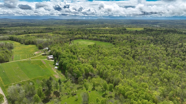 142 Palmer Rd, Thorndike, ME 04986 - bird's eye view of a heavily wooded area