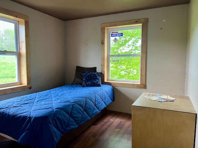 142 Palmer Rd, Thorndike, ME 04986 - bedroom featuring wood finished floors and multiple windows
