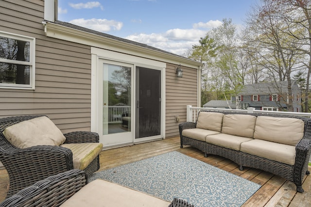 13 Juniper Ln, Cape Elizabeth, ME 04107 - deck featuring an outdoor hangout area