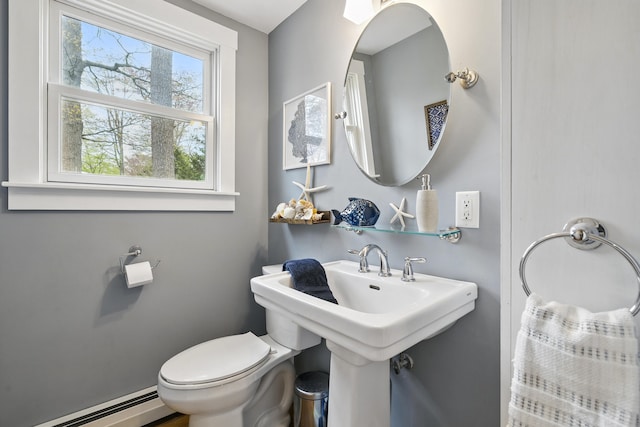 13 Juniper Ln, Cape Elizabeth, ME 04107 - bathroom with baseboard heating and toilet