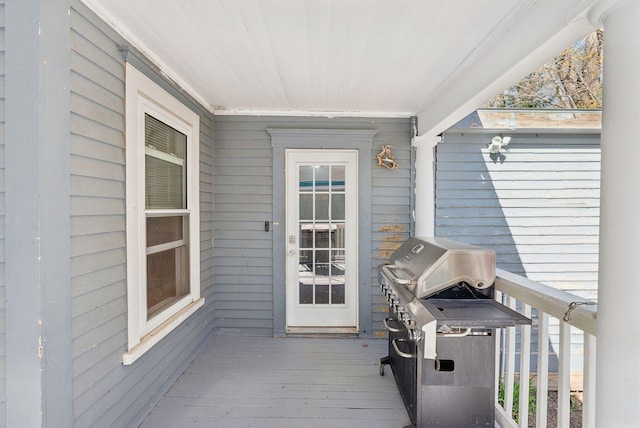 exterior space with grilling area