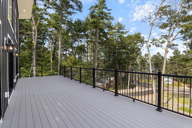 676 Sebago Rd, Sebago, ME 04029 - view of wooden terrace