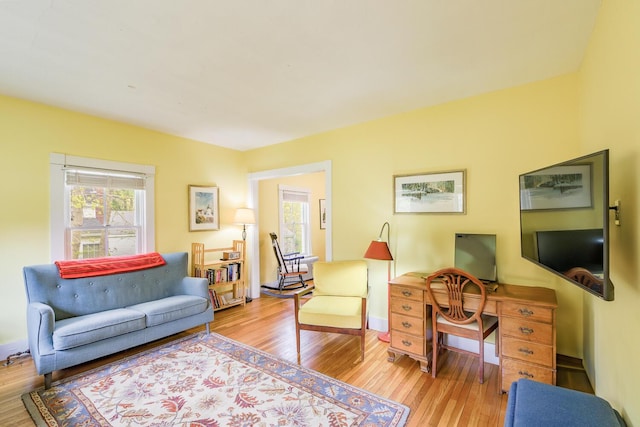 8 Park St, Camden, ME 04843 - living room featuring wood finished floors and baseboards