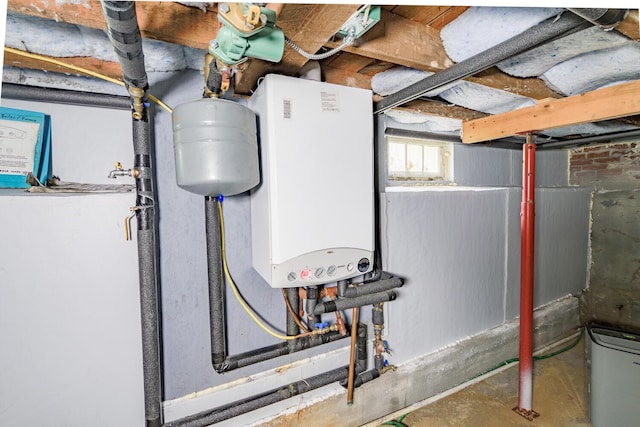 8 Park St, Camden, ME 04843 - utility room featuring water heater