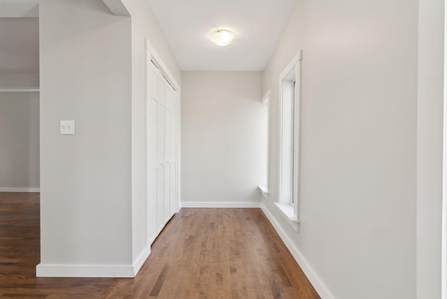 27 Rein Rd, Saint George, ME 04859 - corridor with baseboards and wood finished floors