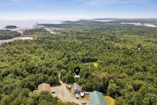 27 Rein Rd, Saint George, ME 04859 - aerial view featuring a wooded view