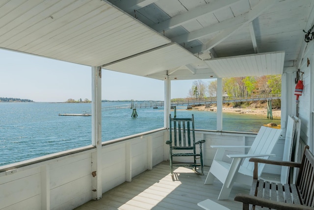 dock with a water view