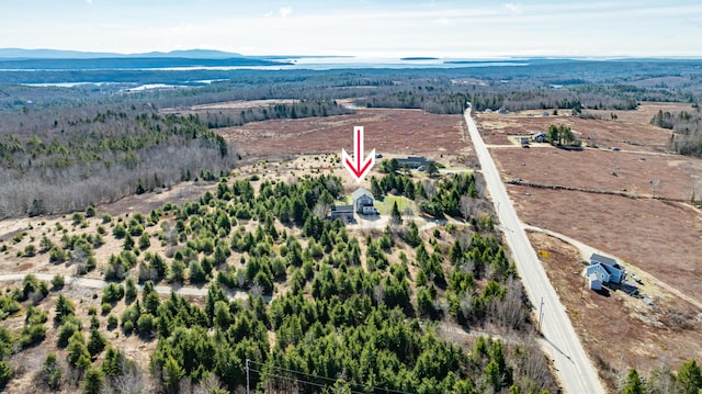 361 Sedgwick Ridge Rd, Sedgwick, ME 04676 - birds eye view of property featuring a mountain view