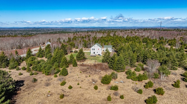 361 Sedgwick Ridge Rd, Sedgwick, ME 04676 - bird's eye view featuring a wooded view