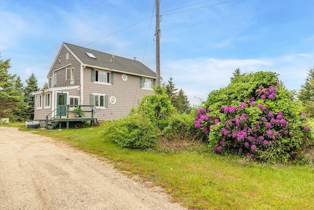 361 Sedgwick Ridge Rd, Sedgwick, ME 04676 - view of property exterior featuring a deck