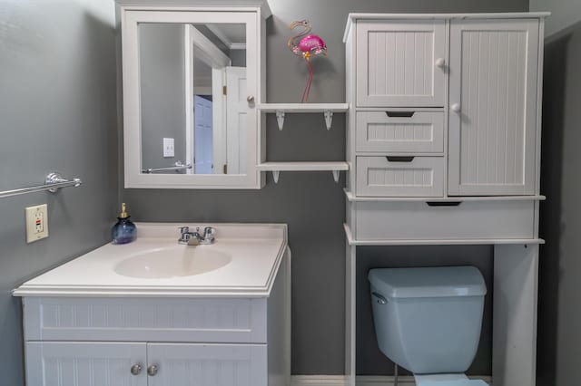361 Sedgwick Ridge Rd, Sedgwick, ME 04676 - half bathroom with toilet and vanity