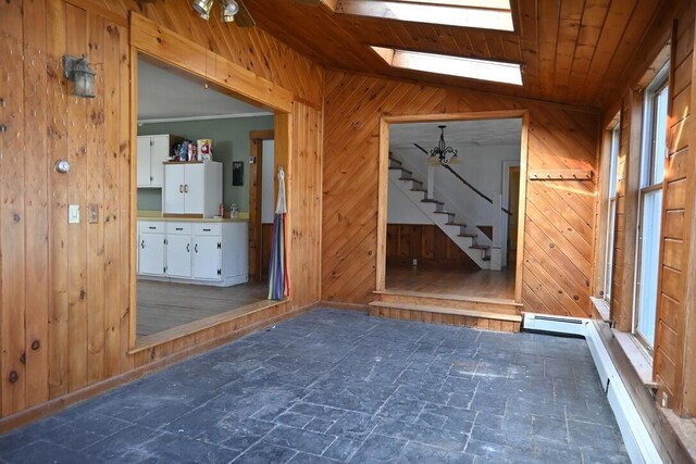 104 Northern Ave, Gardiner, ME 04345 - interior space with a baseboard heating unit