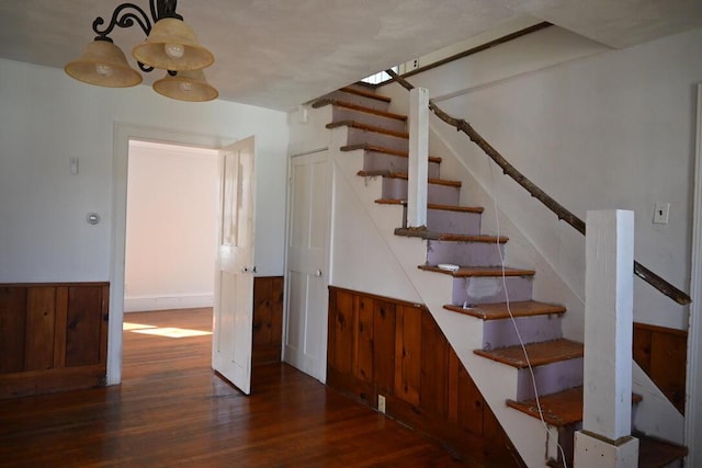 104 Northern Ave, Gardiner, ME 04345 - stairs with wood finished floors