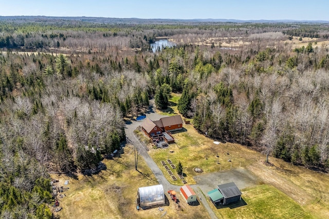 291 River Rd, Milo, ME 04463 - aerial view with a forest view