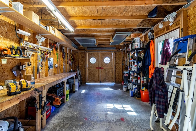 view of storage room