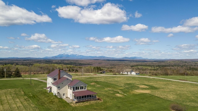 view of mountain feature featuring a rural view