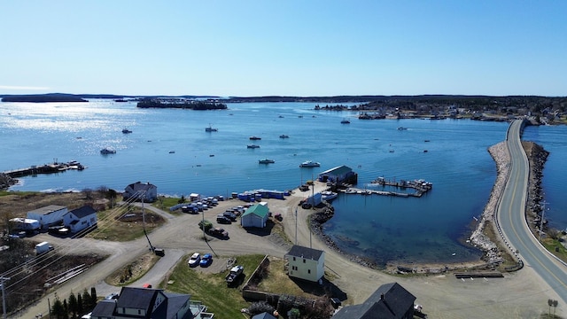 10 Wharf St, Jonesport, ME 04649 - birds eye view of property with a water view