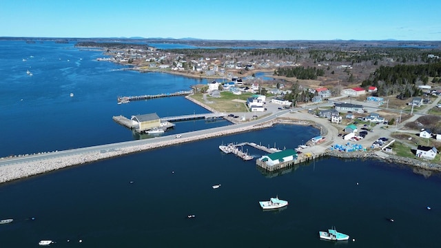 10 Wharf St, Jonesport, ME 04649 - birds eye view of property featuring a water view