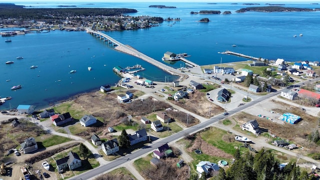 10 Wharf St, Jonesport, ME 04649 - bird's eye view featuring a water view