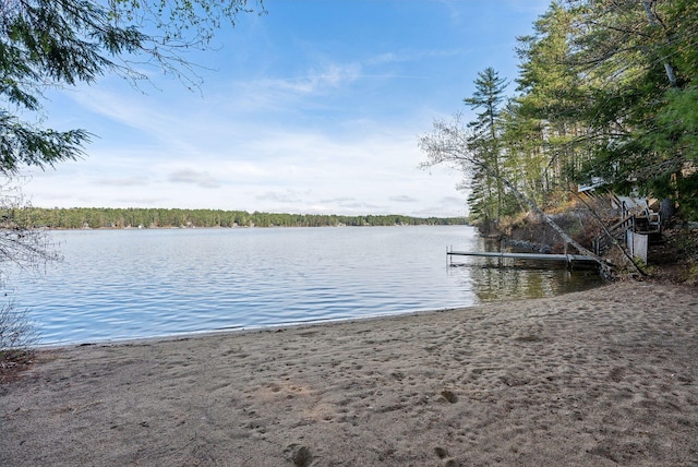 89 14th St, Shapleigh, ME 04076 - view of dock featuring a water view