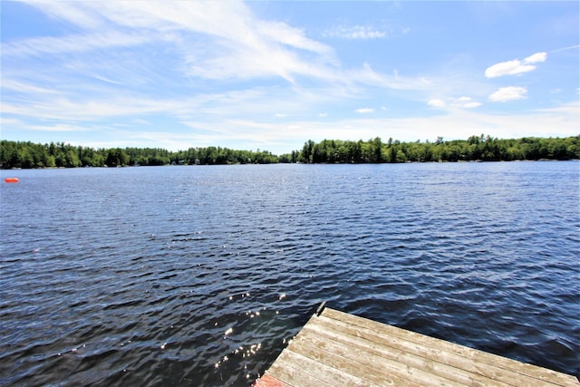 150 Birchwood Rd, Gray, ME 04039 - dock area featuring a water view