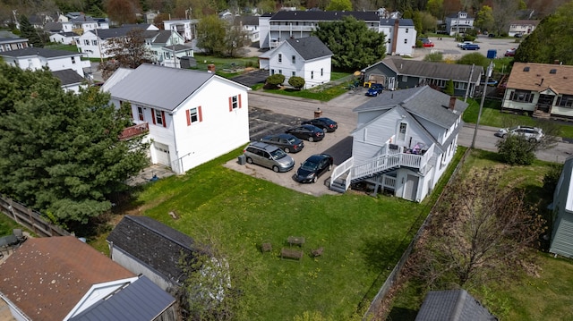 aerial view of residential area