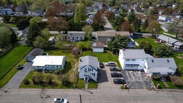 aerial view of residential area