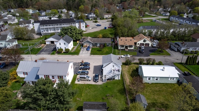 aerial perspective of suburban area