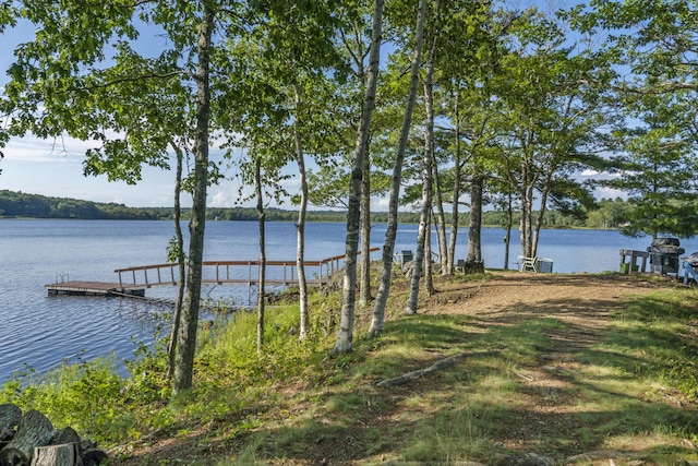 1515 Old Augusta Rd, Waldoboro, ME 04572 - water view featuring a floating dock