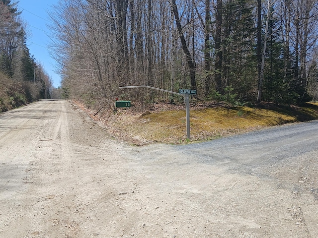 view of road