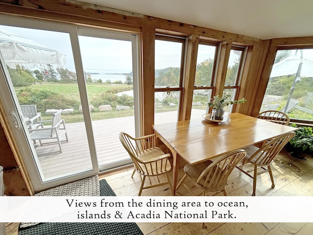 view of sunroom