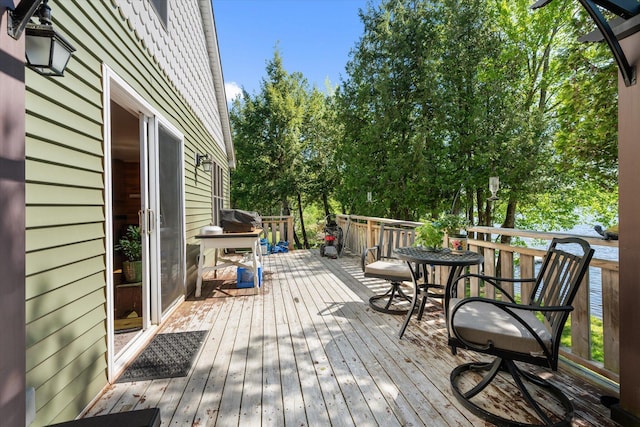 32 Whites Pond Rd, Palmyra, ME 04965 - view of deck