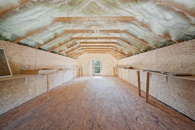 32 Whites Pond Rd, Palmyra, ME 04965 - view of unfinished attic