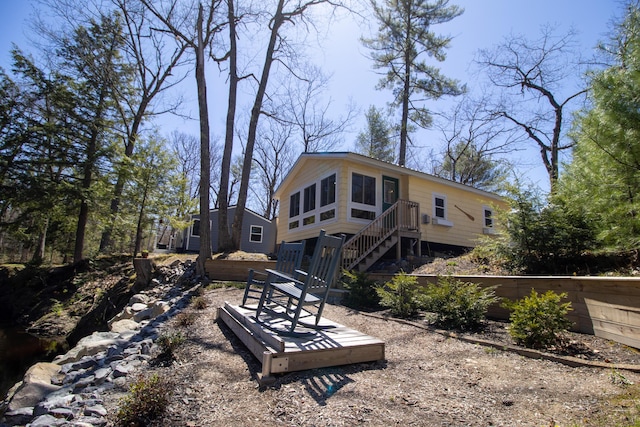 view of back of property
