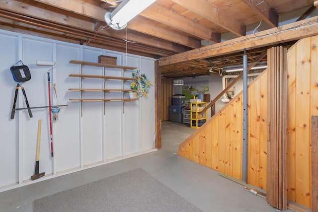 107 Elm St, Farmington, ME 04938 - view of unfinished basement