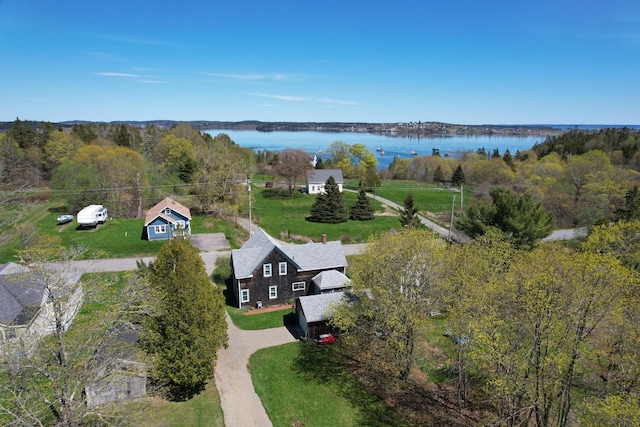 412 N Lubec Rd, Lubec, ME 04652 - aerial view of property and surrounding area with a nearby body of water