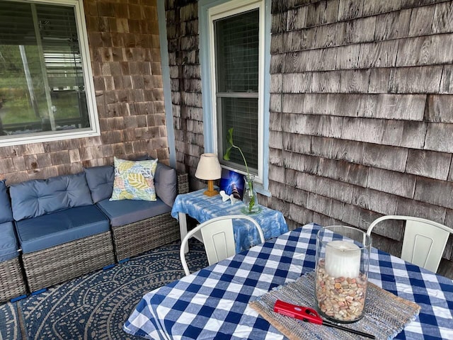412 N Lubec Rd, Lubec, ME 04652 - view of patio / terrace featuring outdoor dining area and outdoor lounge area